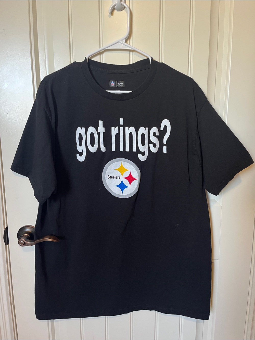 NFL Team Apparel Pittsburgh Steelers 'Got Rings?' T-Shirt